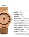 Bamboo Couple Watch Quartz Handmade Leather Ladies Wrist watches Lover's Customized Engrave Logo