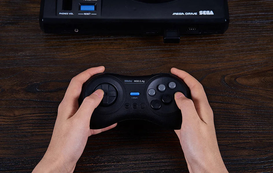 2.4GHz Wireless Retro Gaming Controller for Sega Genesis and Mega Drive