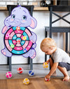 Children Sticky Ball Dart Target Board Cartoon Throw Ball Target Sticky Ball Board Interactive Educational Toy Christmas Gift