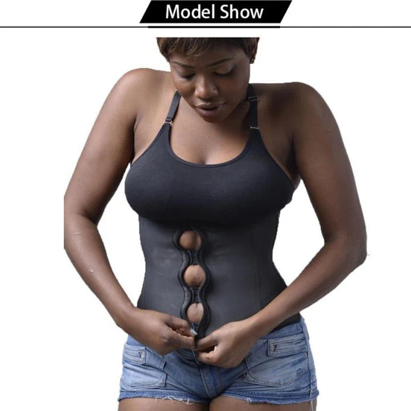 Latex Corset Body Shaper Waist Trainer Cincher Zipper Under bust Weight Loss Slimming Shapewear Hourglass Belt Women