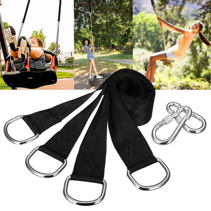 Lighten Up Tree Swing Straps Hammock Polyester Hanging Rope Adjustable Swing Hooks Strap Garden Accessories Outdoor Family Camp