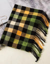 Classic lattice men soft shawl plaid scarves shawl wraps shawl neckerchief headband muffler