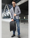 Business Waterproof 15.6" Laptop Backpack Fashion Male Classic Fashion Travel Moto&Biker Light Scalable Shoulder Bags