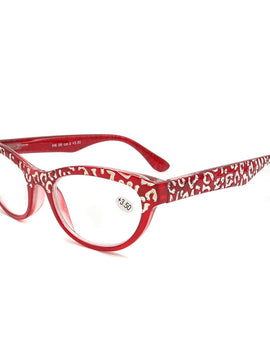 Reading Glasses Women Cat Eye Magnifying Old Flower Presbyopia Eyeglasses Frames 1.0 1.5 2.0 2.5 3.0