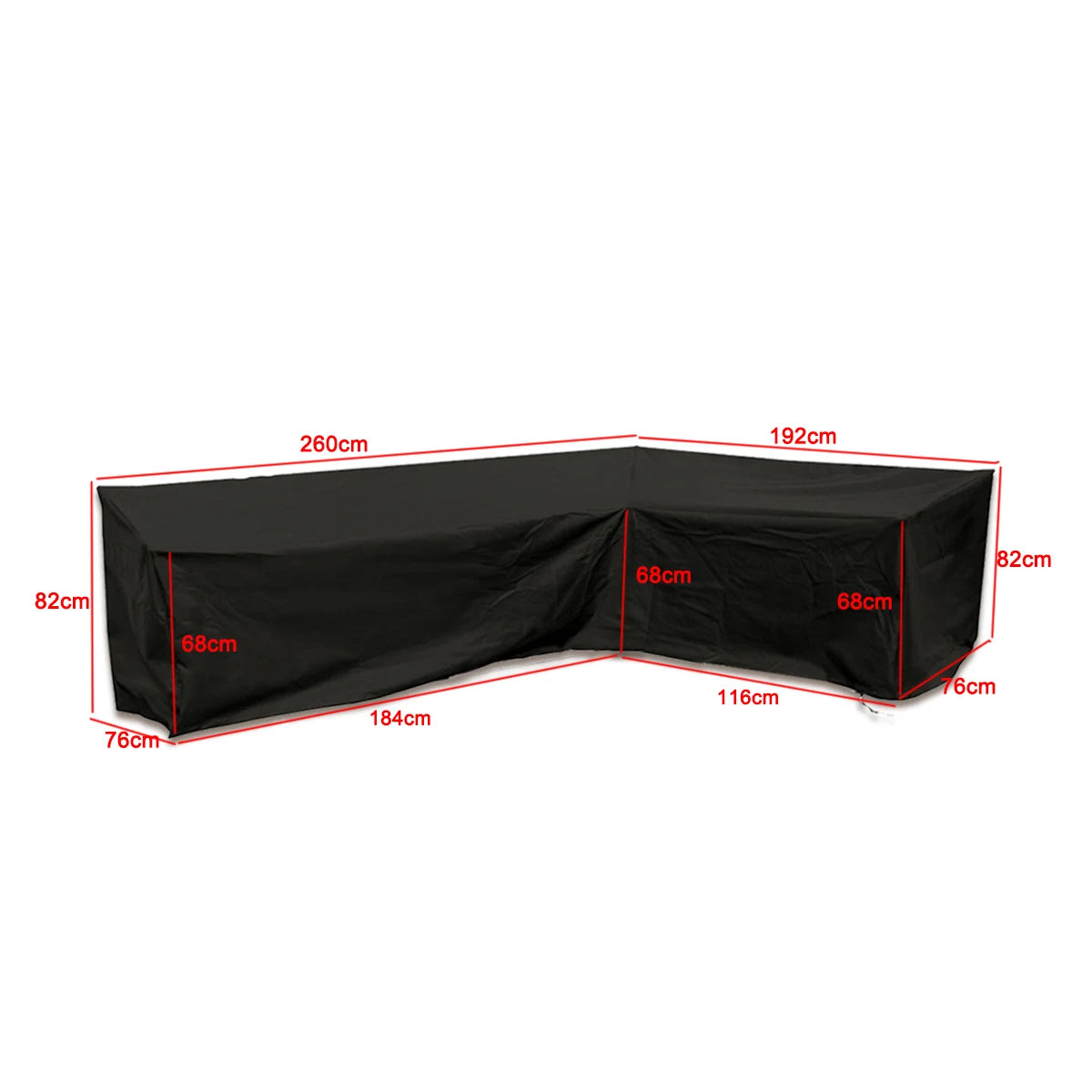 Waterproof L Shape Patio Furniture Cover Outdoor Garden Sofa Dustproof Rain Snow UV Protector