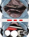 Leather Backpacks Zipper Female Chest Bag Travel Back Pack Ladies Bagpack School Bags