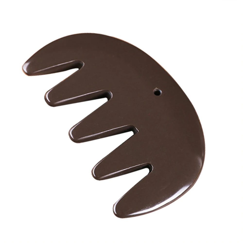 5A grade brown color Si Bin Bian stone massage guasha kit multifuntion beauty head hair comb 100% original