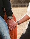 Bracelet Metal Stainless Steel Wood Strap Jewelry