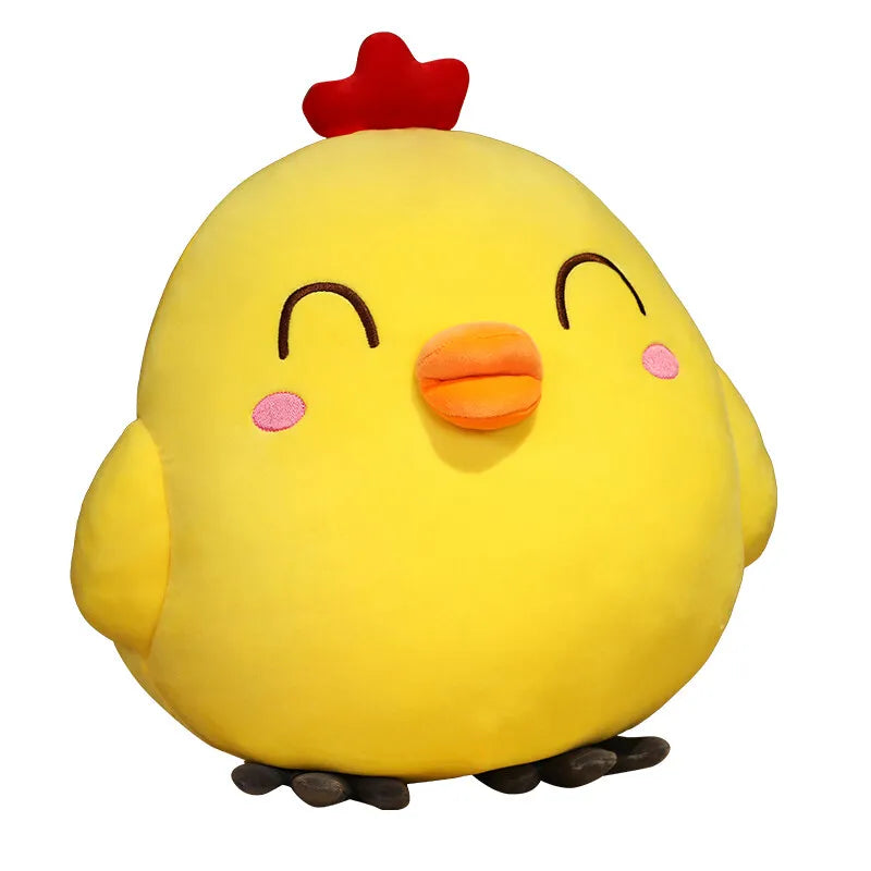 Cute Yellow Chicken Plush Stuffed Animal Soft Pillow