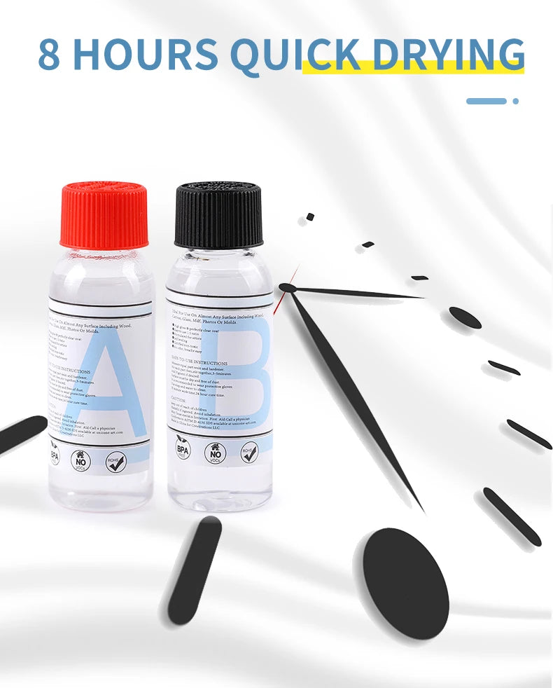 1:1 Clear Epoxy Resin Casting Kit – Crystal Clear Art Resin with Measuring Cups & Accessories
