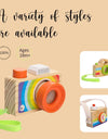 Wooden Fashion Camera Baby Toys Pendant Baby Block Montessori Toys for Children Wooden DIY Presents Nursing Gift Outdoor Toys