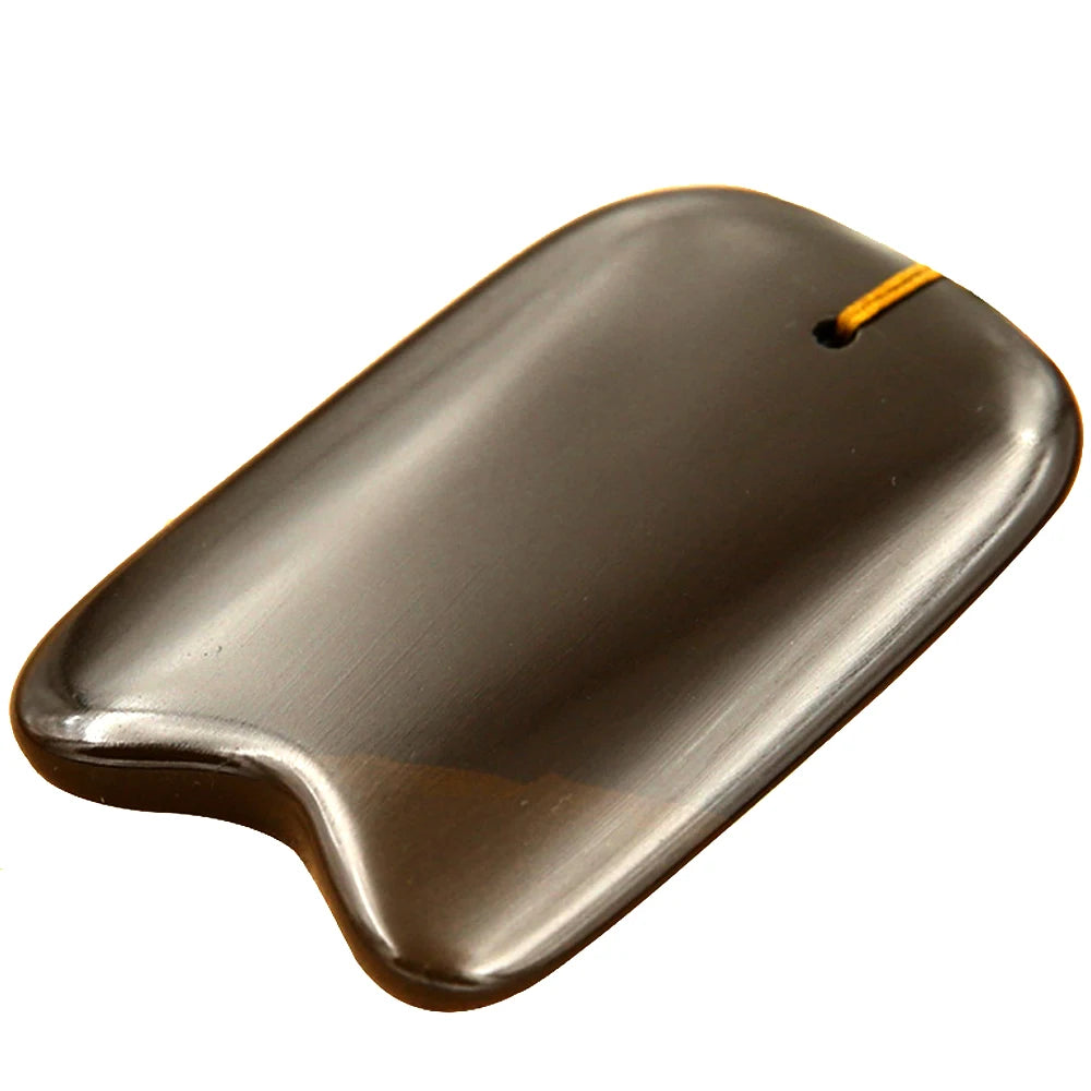 5A Grade Si Bin Bian Stone Massage Guasha Beauty Face Plate scratching Massager Tool body face slimming scraper V-line face