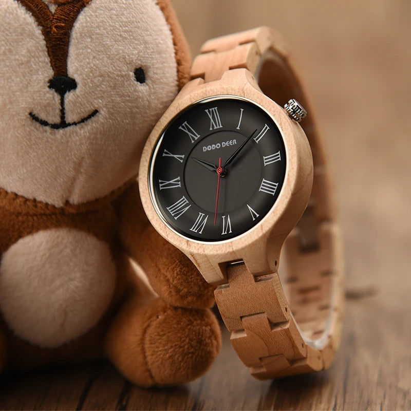 Hand Natural All Wood Watches with Japanese Movement Fashion Luxury Wood Watch