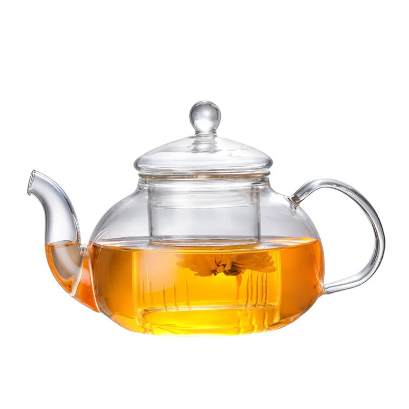 High Boron Silicon Filter Heat Resistant Glass Teapot Set Thick Glass Tea Pot High Temperature Teapot Plus Hot Kettle A