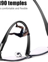 Photochromic Reading Glasses Bifocal Progressive Reading Glasses Men Blue Light Blocking Multifocal Eyewear Half Frame