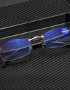 Rimless Reading Glasses Anti Blue Light Presbyopic Eyewear Square Frameless Eyeglasses Men Women Diopters +1.0 To 4.0