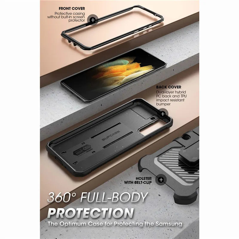 For Samsung Galaxy S21 Plus Case (2021 Release) 6.7" UB Pro Full-Body Holster Cover WITHOUT Built-in Screen Protector