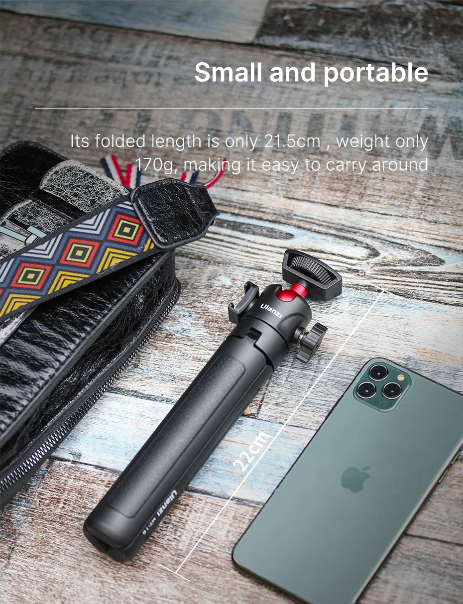 Extend Tablet Tripod with Cold Shoe for Microphone LED Video Fill Light Smartphone SLR Camera Tripod