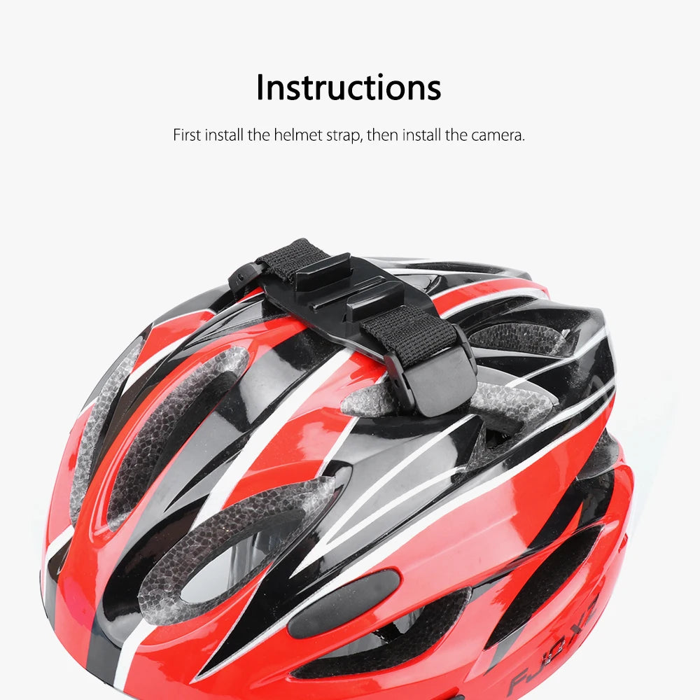 for Go Pro Adjustable Helmet Strap Head  Hero 11 10 9 8 7 for Insta360 X3 ONE X2 for OSMO Action Xiaomi Yi VP201X