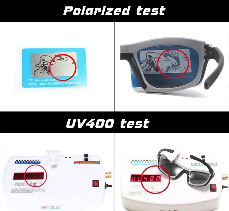 Square Frame Tactical Polarized Sunglasses for Men Army Sports Driving Goggles