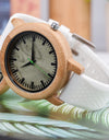 Wooden Watch Simple Casual Silicone Strap Quartz Wrist watch