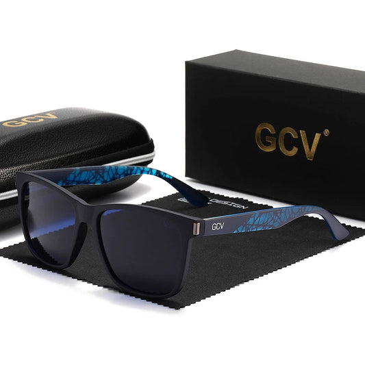 Ultralight TR90 Square Polarized UV400 Mirror Sports Sunglasses for Men Women