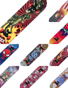 60CM Skateboarding Cartoon Skateboard Dinosaur Spider Longboard Marple Double Rocker For  Skate Board ern