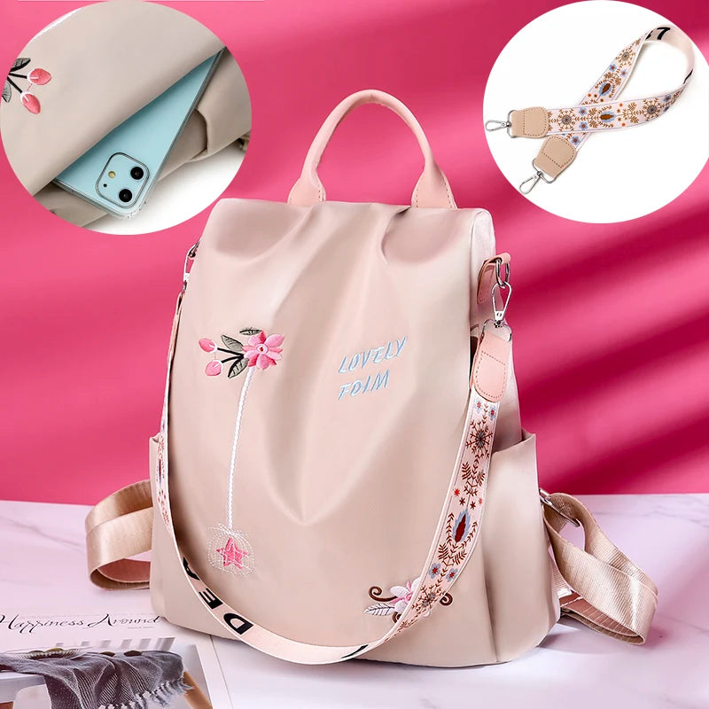 Waterproof Oxford Women Backpack Fashion Anti-theft Women Backpacks Print School Bag High Quality Large Capacity Backpack