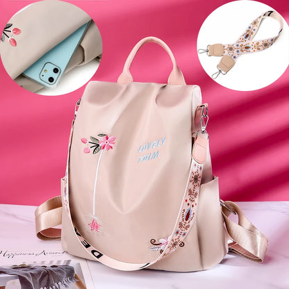 Waterproof Oxford Backpack Fashion Anti-theft Women Backpacks Print School Bag High Quality Large Capacity Backpack