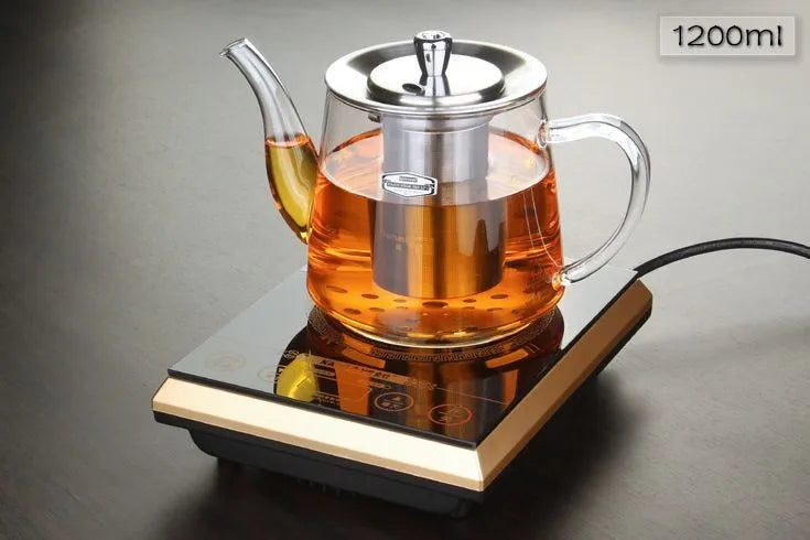 Induction cooker special pot boil tea dedicated cooker glass pot stainless steel liner kettle flower tea pot