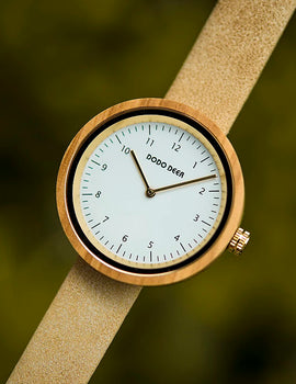 Simple Dial Wood Watches Quartz Wristwatch Mother's Day