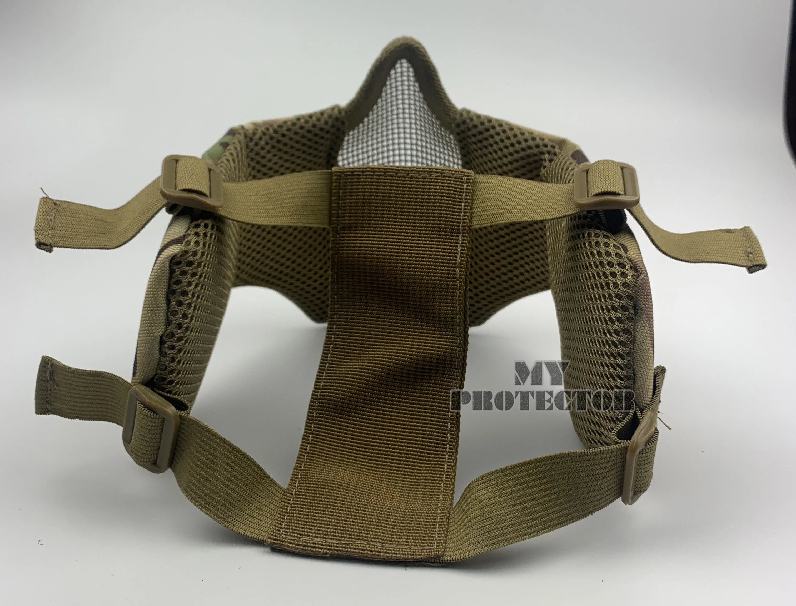 Airsoft Face Mask With Ear Mesh Face Breathable Mouth Mask Tactical Paintball Softair Protective Mask Shooting Hunting Equipment