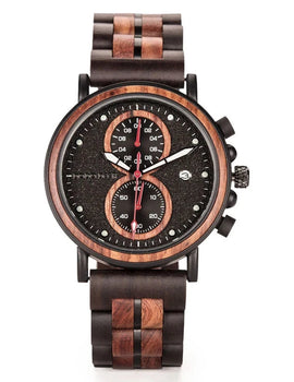 Watches Quartz Metal Stainless Steel Timer Chronograph Wristwatch Date Display