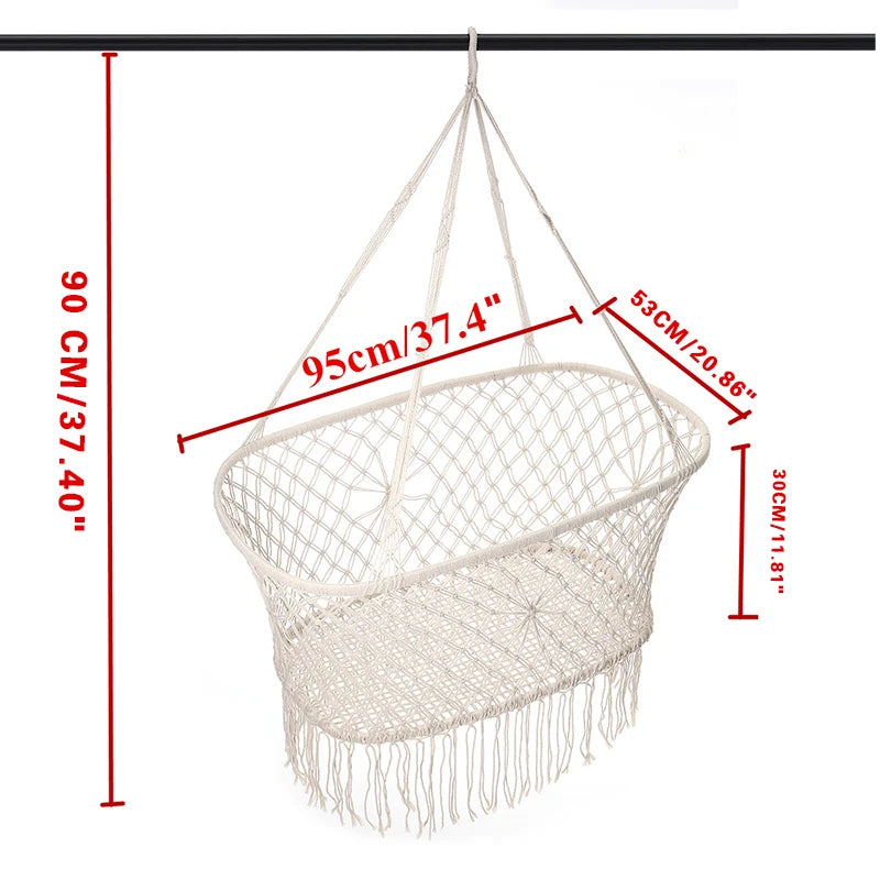 Baby Crib Hanging Cradle, Hanging Bassinet and Portable Swing for Baby Nursery Baby Hammock Cradle Swing Bed