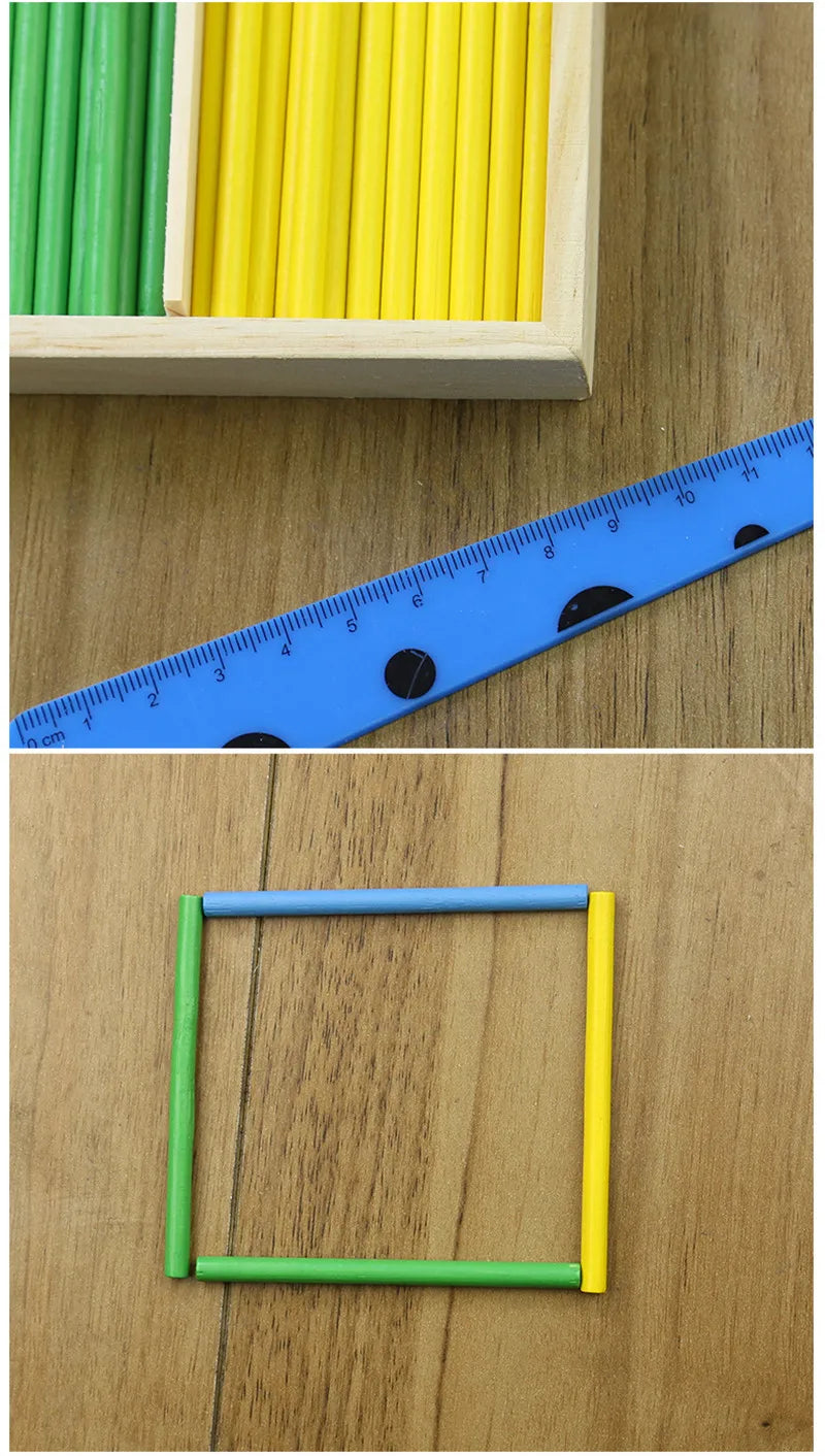 Learning math Wooden Educational Toys Digital Stick Montessori Teaching Aid Mathematics Enlightenment Knowledge
