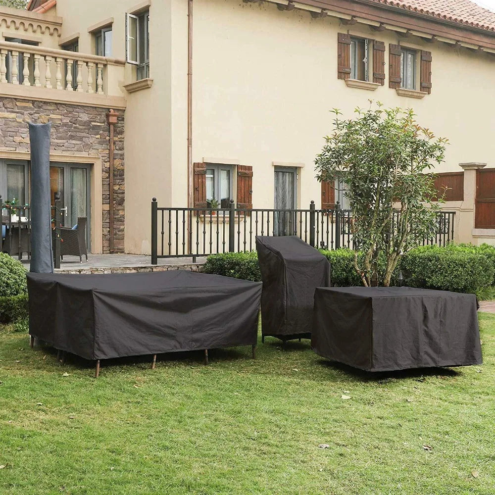 Waterproof Outdoor Chair Cover 210D Polyester Garden Patio Sofa Recliner Dustproof Rain Protection Cover