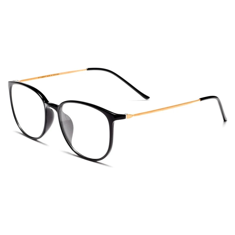 Ultra-light Fashion TR90 Eyeglasses Men Retro Round Pure Titanium Optical Prescription Glasses Frame Women 2212B