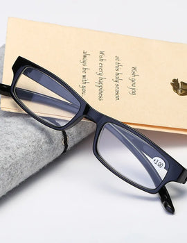 Light Anti-fatigue Reading Glasses Neck Hanging Presbyopia Eyewear Square Spectacles Eyeglasses For Men Women +3.5+4