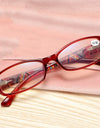 Reading Glasses Anti Blue Light Magnifying Presbyopia Women Ladies Square Anti Blue Ray Presbyopic Glasses +1.0 to 4.0