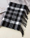 Classic lattice men soft shawl plaid scarves shawl wraps shawl neckerchief headband muffler