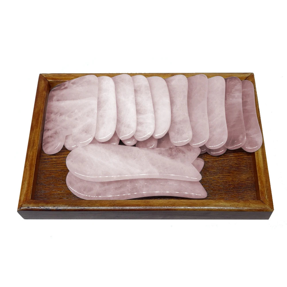 Rose Quartz Roller Slimming Face Massager Lifting Tool Natural Jade Facial Massage Roller Stone Skin Massage Beauty Care GUASHA