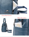 Leather Backpack Women Shoulder Bags Multi function Travel Backpack School Bags Bagpack
