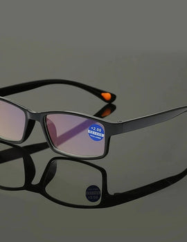 Retro Square Designer Reading Glasses Anti Blue Light TR90 Presbyopia Eyewear Hyperopia Eyeglasses Readers+3+3.5+4.0