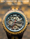 Mechanical Watch Classic Wooden Automatic Wristwatches Present