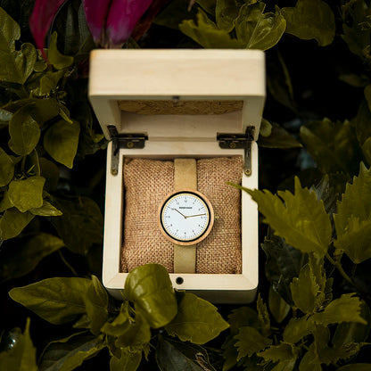 Simple Dial Wood Watches Quartz Wristwatch Mother's Day