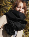 Autumn Winter Warm Cashmere Scarf Dot Pattern Long Tassels Women Thicken Wrap Shawl Lady muffler Wool Pashmina