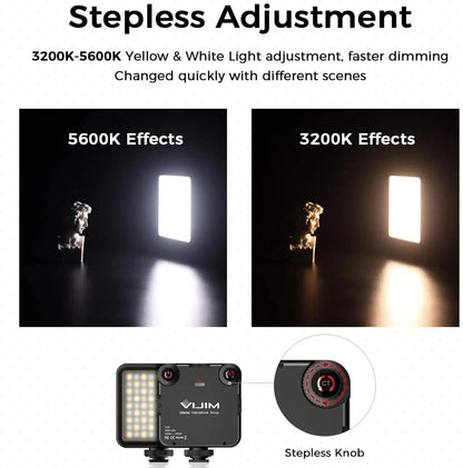 Mini LED Video Light On Camera Photo Studio Lighting Soft Diffuser Tiktok Youtube Livestream Vlog Light