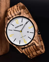 Wooden Wristwatch Wrist Band Man Luxury Calendar Quartz  Simple Date Display Wood Watch