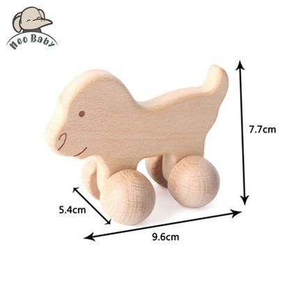 Wooden Child Block For Babies BPA Free Organic Beech Animal Shape Baby Toy Car Montessori Toys Brain Game Handmade Crafts Gifts