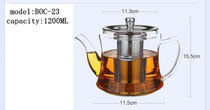 Induction cooker special pot boil tea dedicated cooker glass pot stainless steel liner kettle flower tea pot